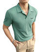 Noble Monk MenS Regular Fit Polo Shirt (T852_Nm_Malachite Green