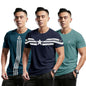 Noble Monk Men Regular Fit T-Shirt (Combo Pack Of 3)| Half Sleeve | Self Design | Casual T Shirt For Men