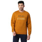 Pepe Jeans Mens Kenoua Placement Printed Sweatshirt, Mustard,2Xl