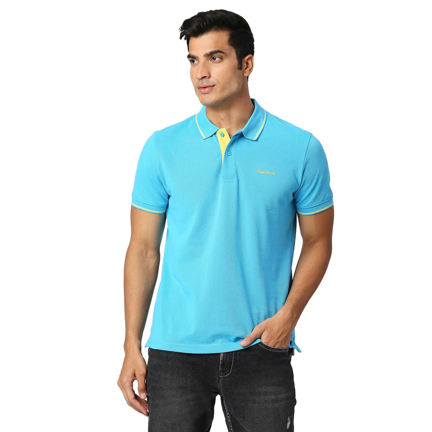 Pepe Jeans Maxton Solid Polo, French Blue, M