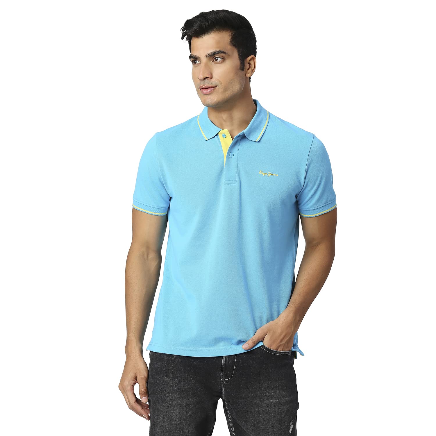 Pepe Jeans Maxton Solid Polo, French Blue, S