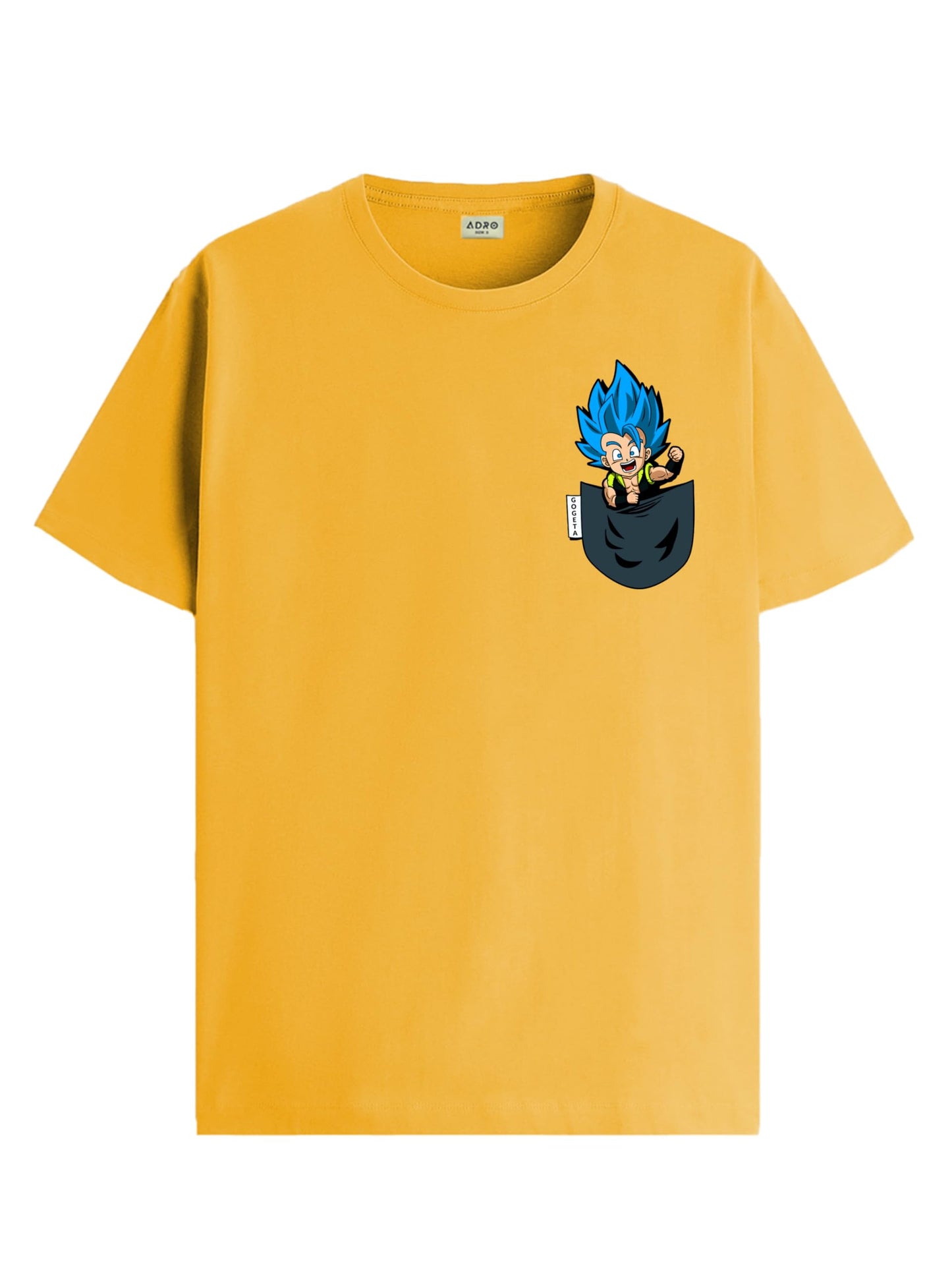 ADRO Tshirt for Men | Anime T Shirt for Men | 100% Cotton Tshirt | Graphic Printed T-Shirt | Chest Printed Tshirt | Gogeta Anime