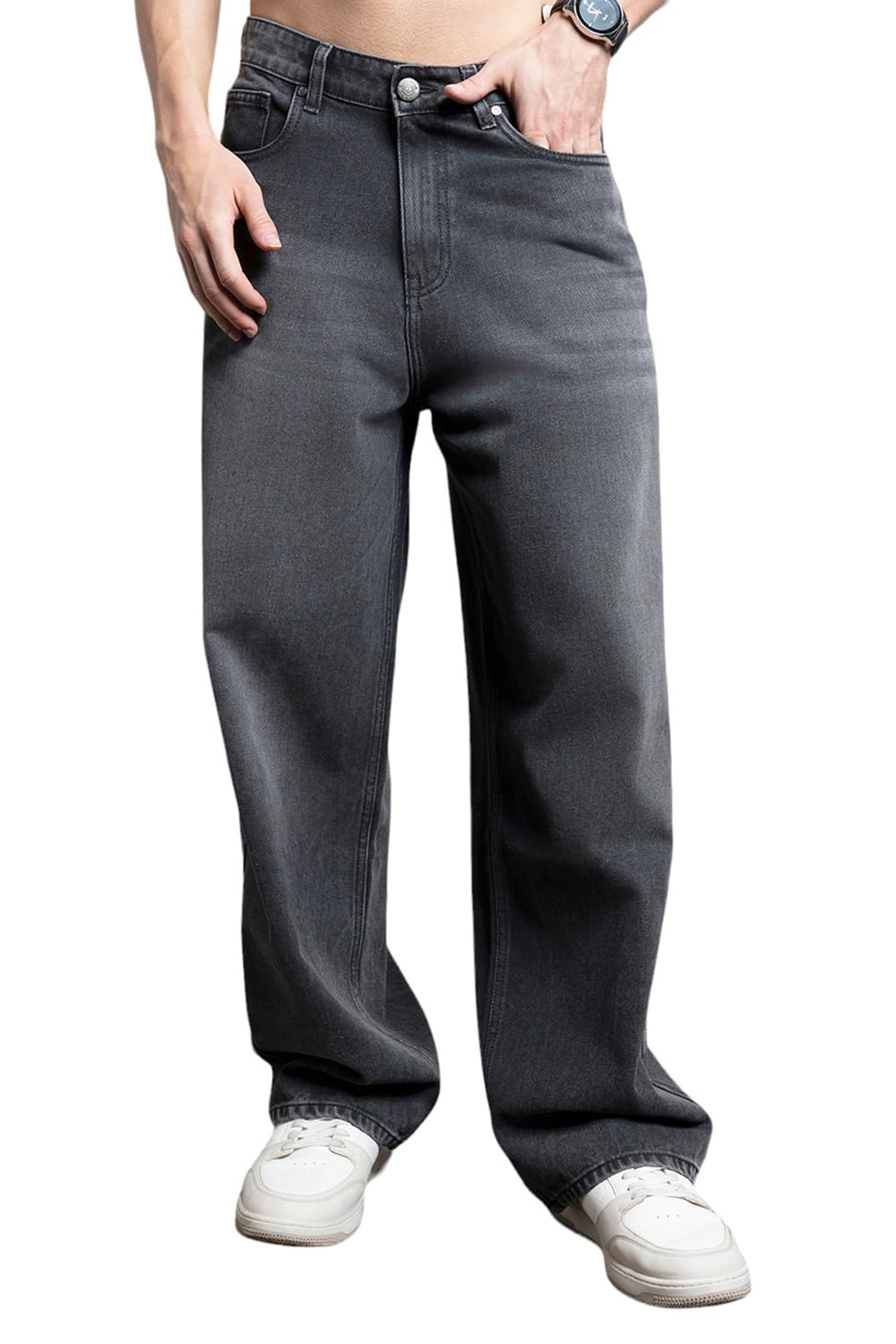 High Star MenS Relaxed Jeans (Hsmjns2412_Black_2