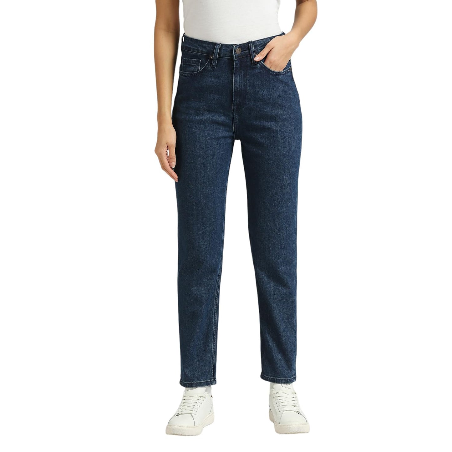 Mom Relaxed Fit Highwaist Tapered Leg Jeans