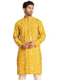Jompers Mens Embroidered Silk Blend Straight Kurta