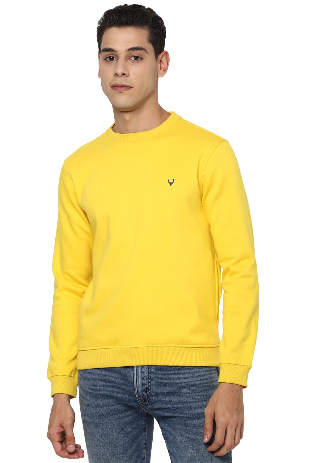 Allen Solly Men Cotton Full Sleeve Round Neck Shirt
