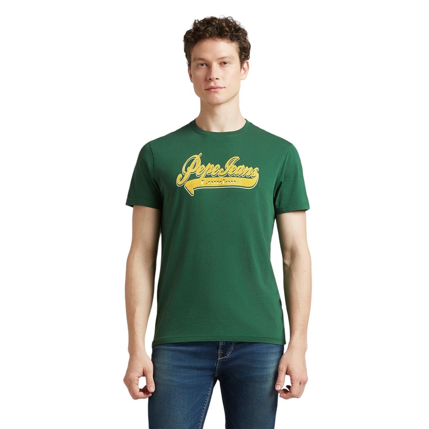 Pepe Jeans Men'S Slim Fit T-Shirt (Pm509845_Ivy Green