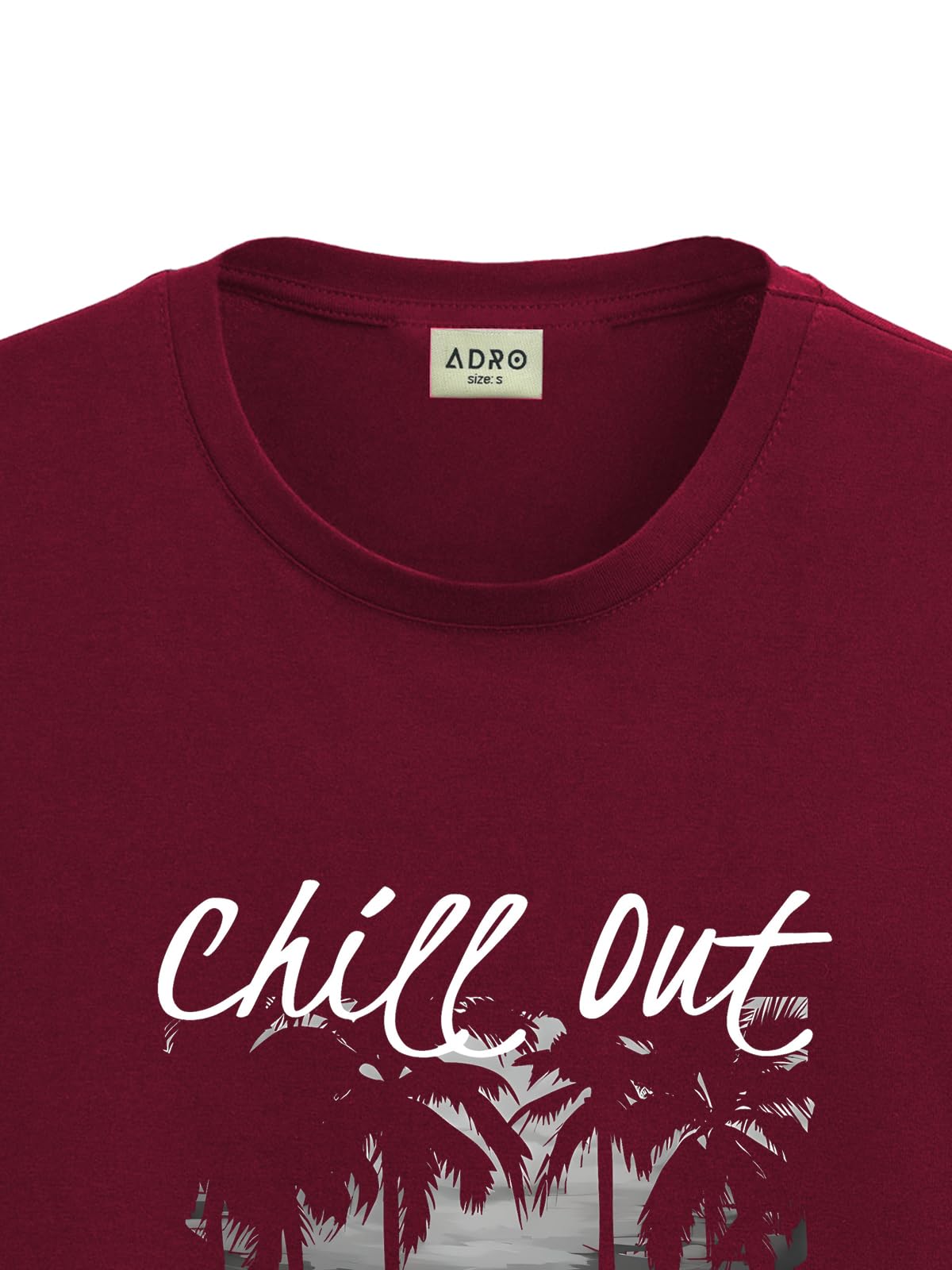 ADRO Mens Nature Graphic Tshirt - Premium Cotton T-Shirt with Stunning Nature Design - Best for Outdoor Enthusiasts Print Maroon