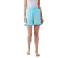Miss Chase WomenS Comfortable Blue Solid Cotton Regular Length Sleep And Loungewear Shorts With Pockets (Mcaw20Nw03-08-115_Blue