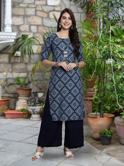 Pinkmint Festival Wear Printed Crepe KurtiS For WomenS Ll Ethnic Kurti Ll Comfortable Kurti (Pack Of 6)