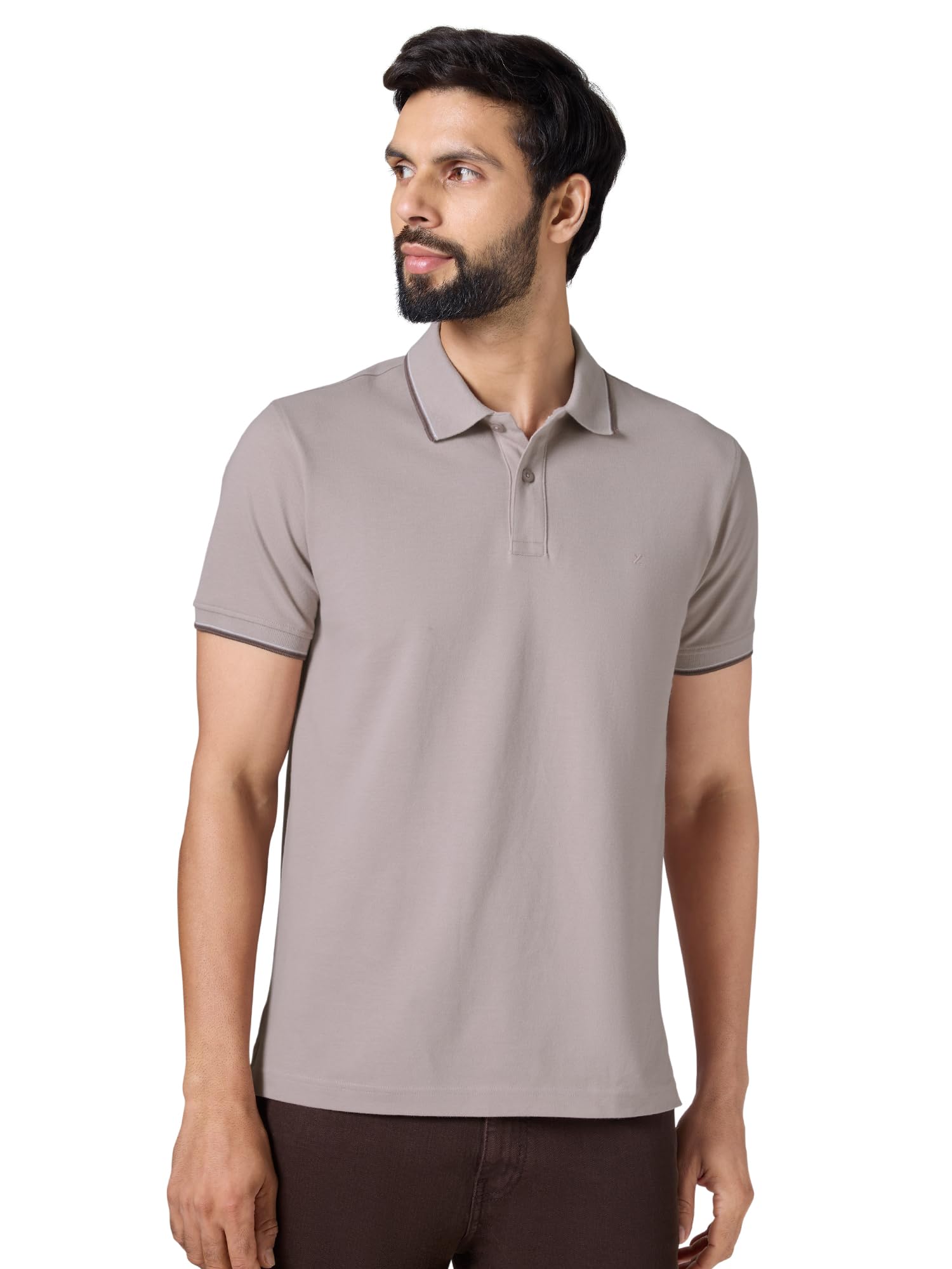 XYXX Accent Solid Halfsleeve Polo Tshirt for Men