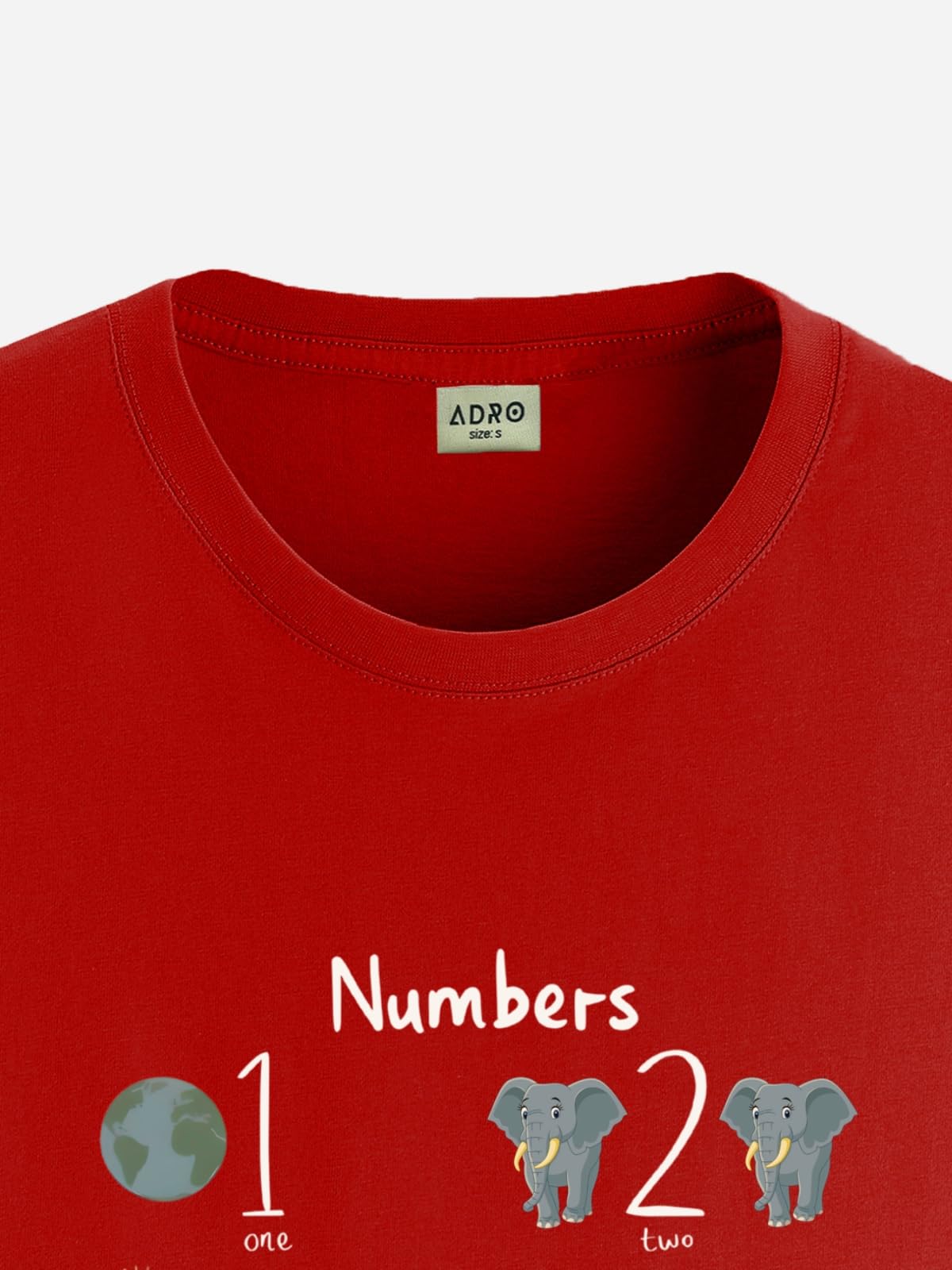 ADRO T Shirts for Boys & Girls || Learning Numbers Printed T-Shirt || Ages 3-14 || 100% Cotton Round Neck Tshirt for Boys & Girl
