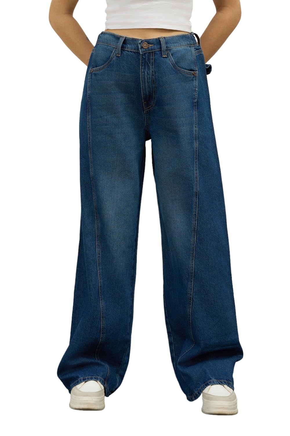 Hubberholme Women Cotton Straight Fit High-Rise Casual Jeans 62