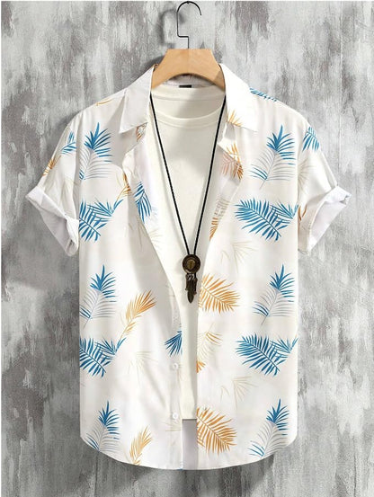 Funky Rich Regular Fit Shirt For Men | Half Sleeve Lycra Shirt | Casual Shirt For Men | Trendy Printed Shirt Design | Lycra Fabr