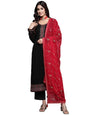 Libas Womens Georgette Kurta Sets (48085_Black