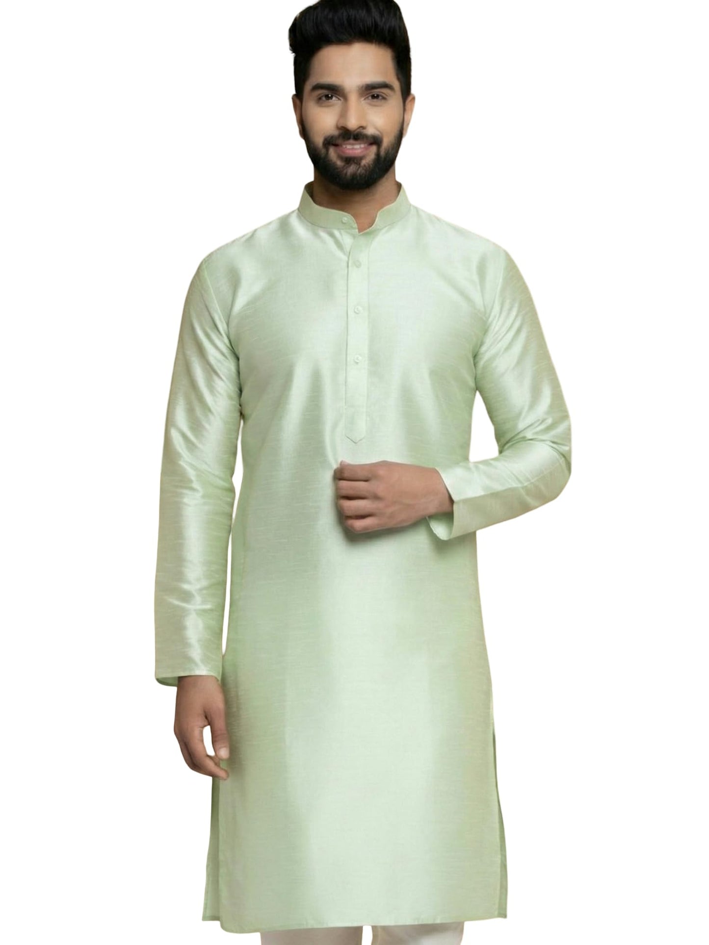 Jompers Mens Dupion Silk Kurta And Churidar Pyjama Set