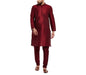 SOJANYA (Since 1958 Men's Dupion Silk Classic Solid ONLY Long Kurta Maroon