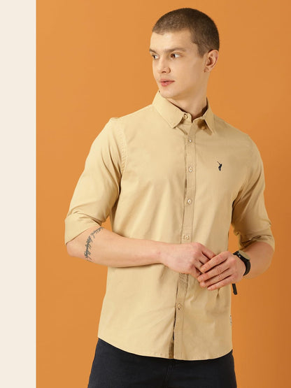 Thomas Scott Mens | Solid | 100% Cotton | Regular Fit | Button Down Collar | Casual | Shirts for Mens (Available in Plus Size)