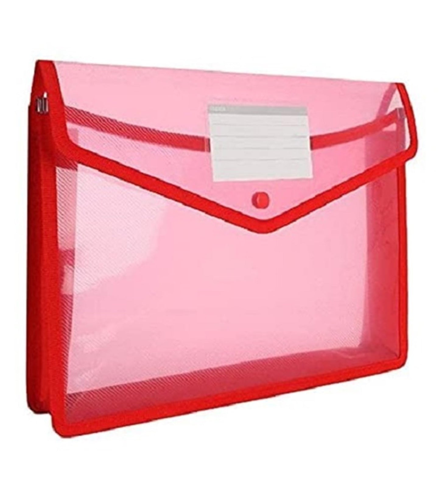 Fedus Document Holder Envelope Folder,File Storage Bag With Snap Button Transparent Plastic File For Documents File Holder/Docum