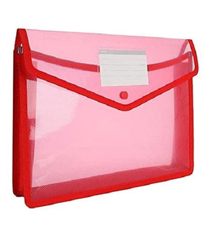 Fedus Document Holder Envelope Folder,File Storage Bag With Snap Button Transparent Plastic File For Documents File Holder/Docum