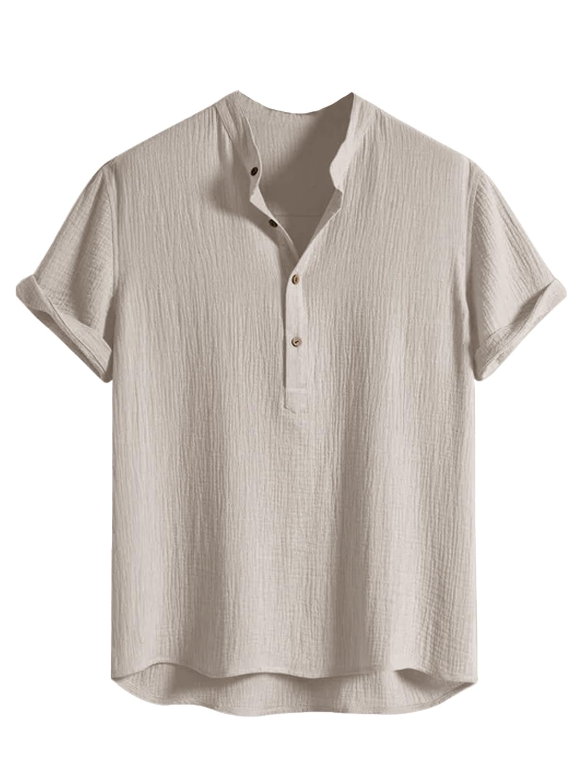 Leriya Fashion MenS Half Sleeve Casual Plain T-Shirt  Stylish & Comfortable Beige