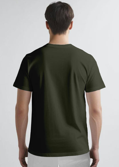 Peppyzone Mens Regular Fit T-Shirt (PZ-N-8372_Olive4