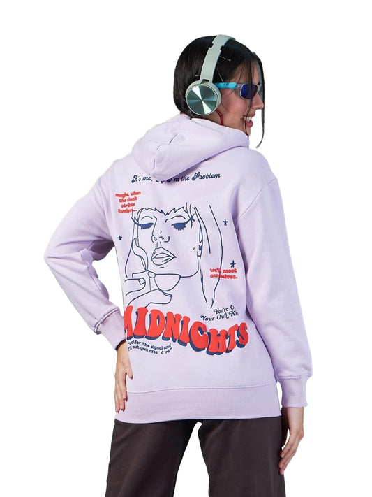 Bewakoof Official Harry Potter Merchandise WomenS Graphic Printed Oversized Hoodies_ 625963_Black_S