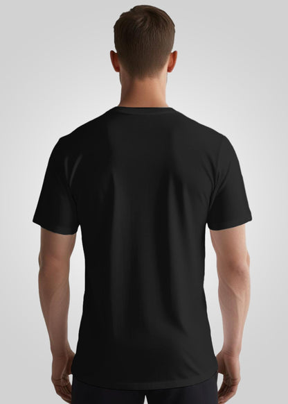 Peppyzone Mens Regular Fit T-Shirt (PZ-Bulls-133_Black