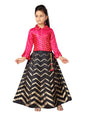 Aarika GirlS Silk Lehenga Choli Set (Lch-18374_Rani_26)