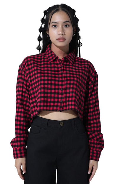 Hubberholme Women Multi Smart Casual Oversized Spread Collar Long Sleeves Shirt