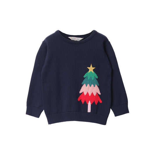 X-Mas Tree Sweater Navy Navy
