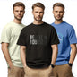 Nobero MenS Graphic Printed Regular Fit T-Shirt (1M-Twts-C0948-216X_Aloe Green/Black/Marine