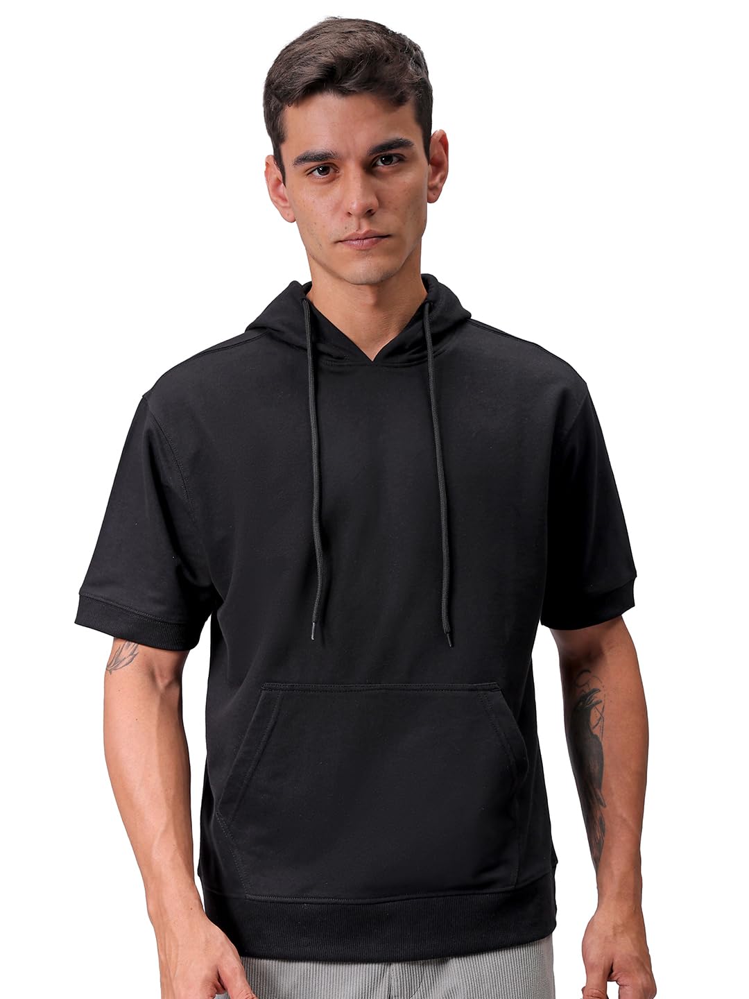 The Indian Garage Co Mens Oversized Solid Overhead Hoodie