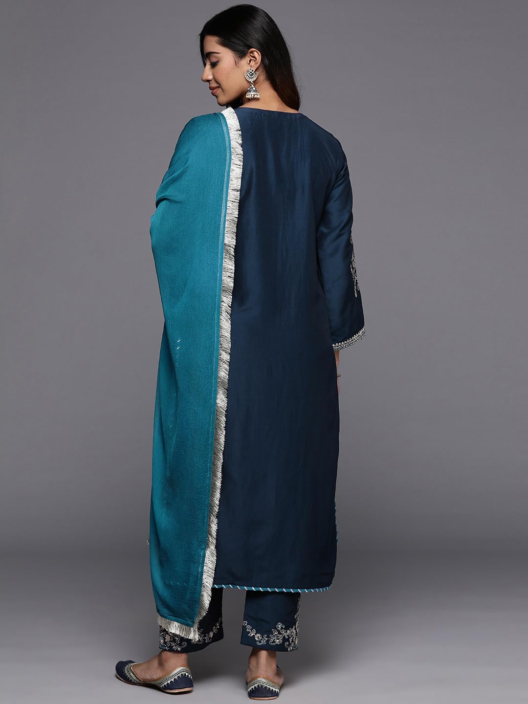 Varanga WomenS Straight Kurta Kurta Bottom Set Dupatta Set