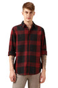 Dennis Lingo Men Navy Blue 100% Cotton Full Sleeve Spread Collar Checks Shirts_Dlmshjas24013_Nv