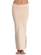 Clovia Womens Petticoat Style Saree Shapewear with Side Slit (SW0023P24_Skin_XL)