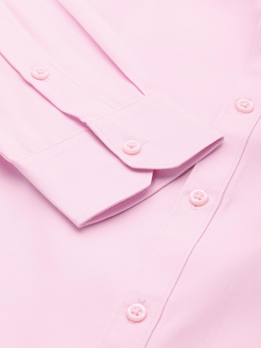 The Indian Garage Co Men Pink Solid Slim Fit Cotton Formal Shirt