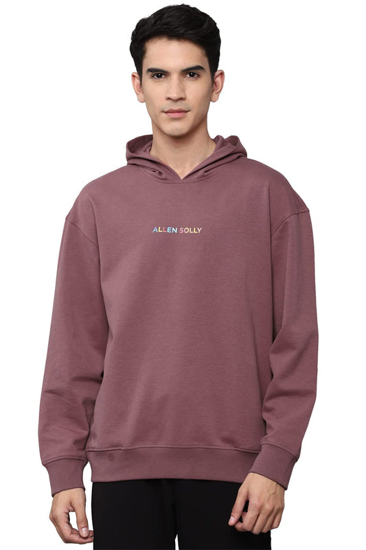 Allen Solly Men Regular Fit Solid Casual Full Sleeve Hooded T-Shirt