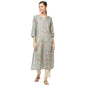 Fabindia Rayon Blend Printed Long Kurta (Teal-M-10705546)
