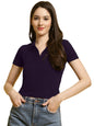 Tee Projekt Solid Stylish Casual Slim Fit Top & Tunic for Women & Girls ll College Top & T-Shirt for Women