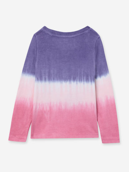The Souled Store Artist Era Girls Round Neck Purple and Pink Printed Cotton Full Sleeve T-Shirts (2-8 Yrs)