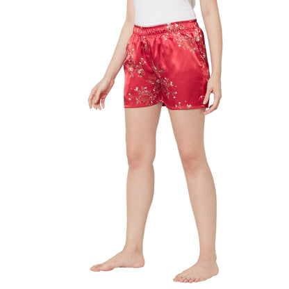Sweet Dreams Womens Regular Shorts (OCW-2363A_Red