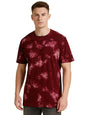 Veirdo Mens 100% Cotton Round Neck Oversized Baggy Fit Drop Shoulder Cozy Tie Dye Round Short Sleeve T-Shirt For