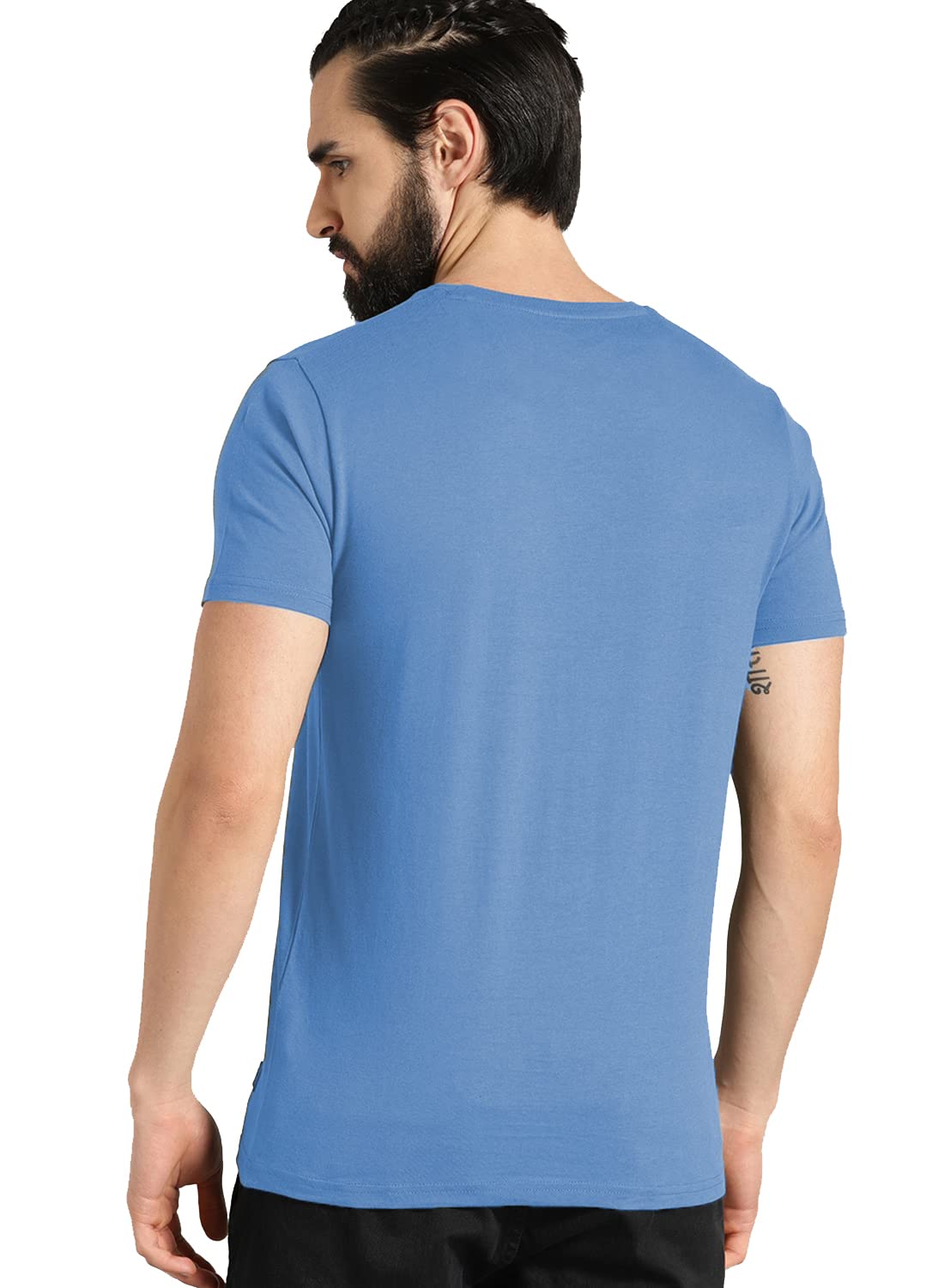 ADRO You Decide Mens Printed T-Shirts (RNR-M-DEC-SK_SkyBlue)