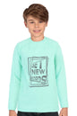 Allen Solly Boys Regular Fit Printed Casual Full Sleeve T-Shirt