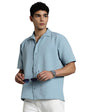 Fyltr MenS Solid Regular Fit Shirt (Fylss25Ms-1318_Blue Aura
