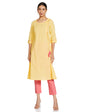 Aurelia Womens Cotton Kurta & Pant (21Onas12608-702672-Yellow-Xl)