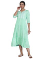 Libas WomenS Viscose Rayon A-Line Dress (29041_Light Blue