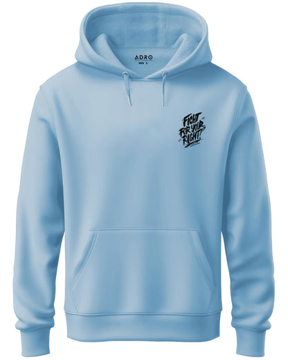 ADRO Mens Fight for Your Right Backside Printed Hoodies in Premium Cotton Fleece 340 GSM (H23-M-FGT-SK)