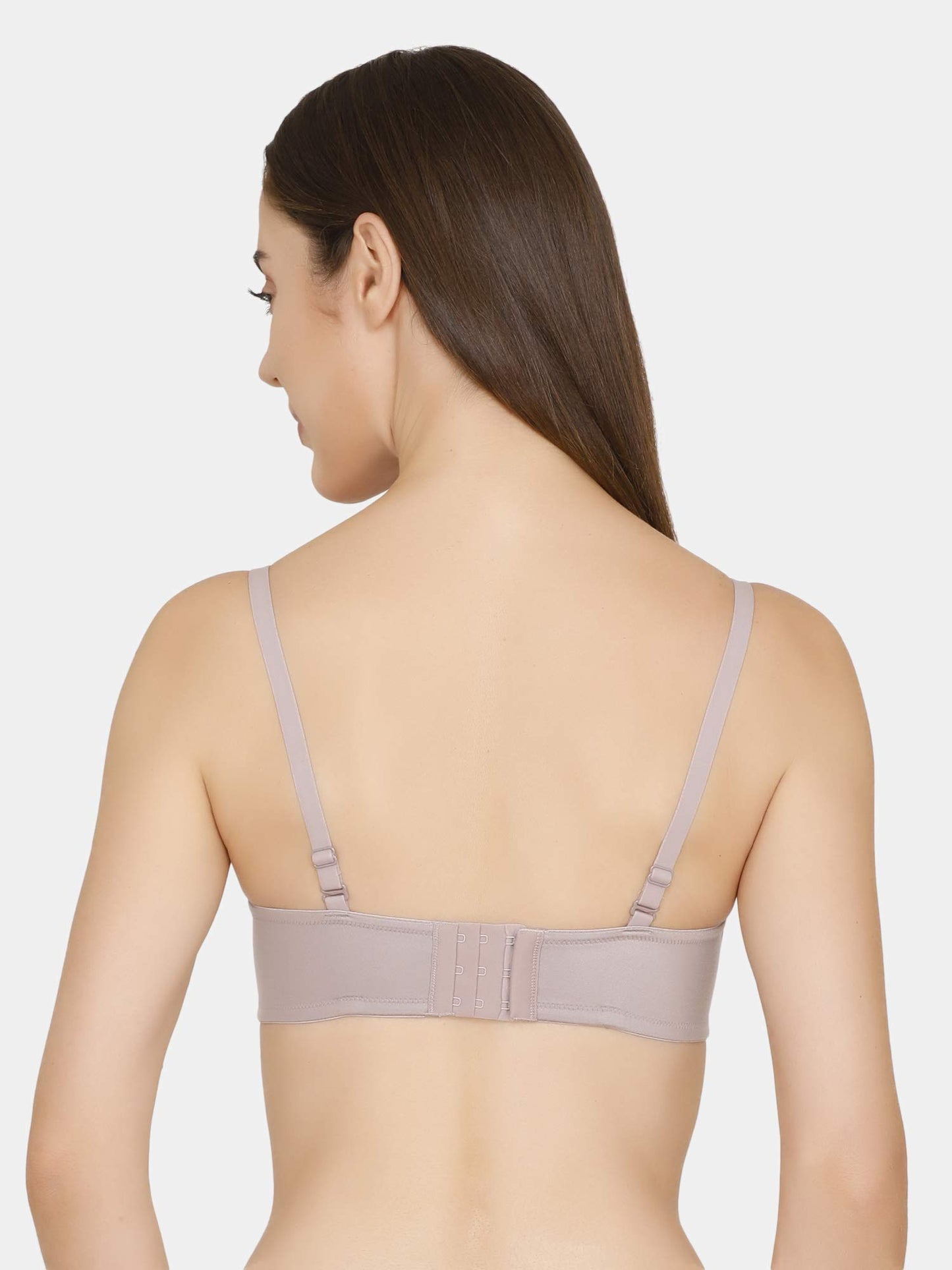 Zivame Womens Rayon Padded Underwire Full Coverage Bra Grey
